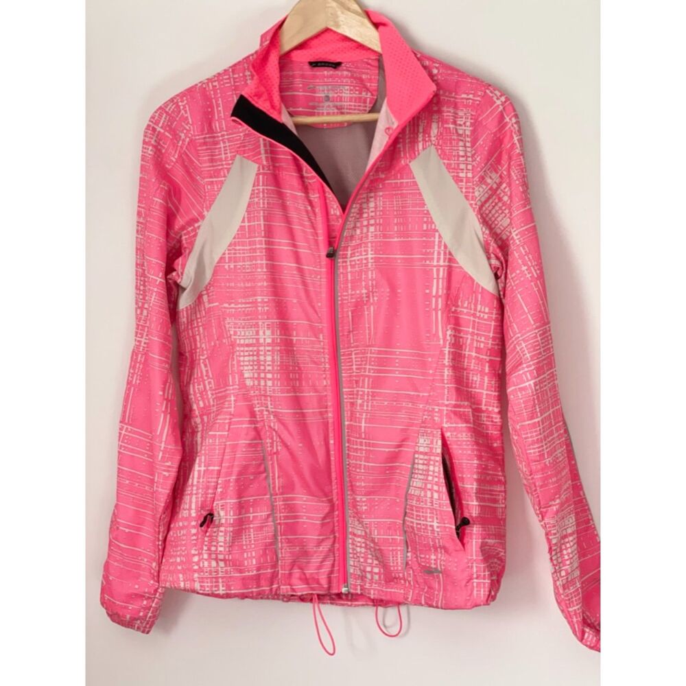 Brooks Pink Windbreaker Track Jacket Shelter Technology Women's Small-Medium K28